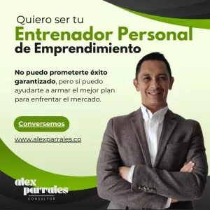 Alex Parrales entrenador personal de Emprendimiento.
